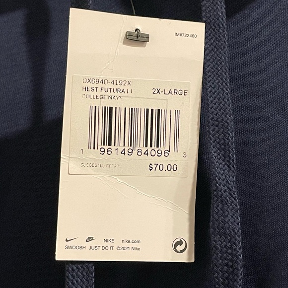 Nike Deep Blue Hoodie - Picture 3 of 3